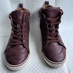 Cat & Jack Brown Kids Casual High-top Sneakers